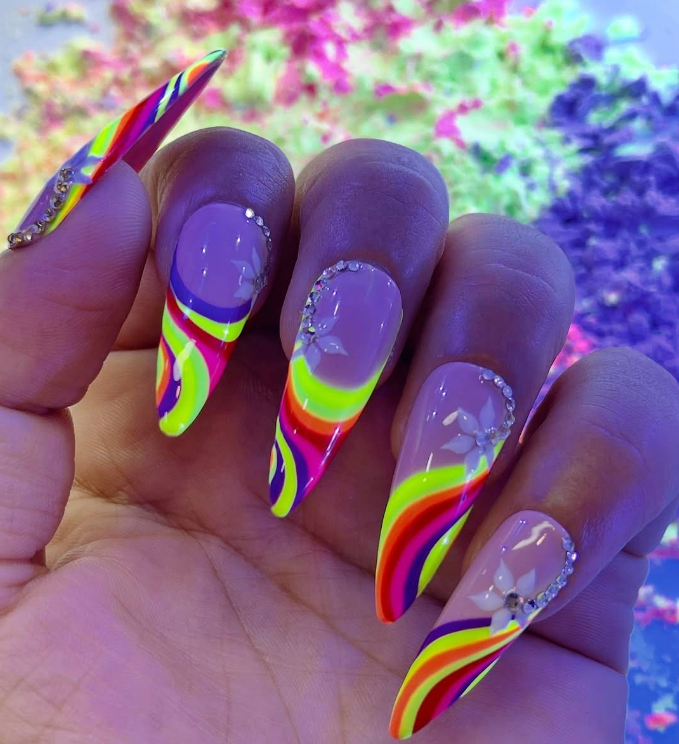 Student nail art design