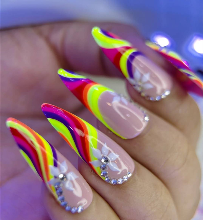 Professional nail art work